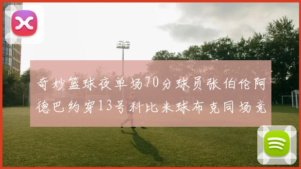 奇妙篮球夜单场70分球员张伯伦阿德巴约穿13号科比米球布克同场竞技