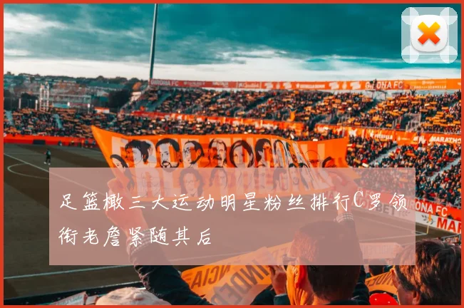 足篮橄三大运动明星粉丝排行C罗领衔老詹紧随其后